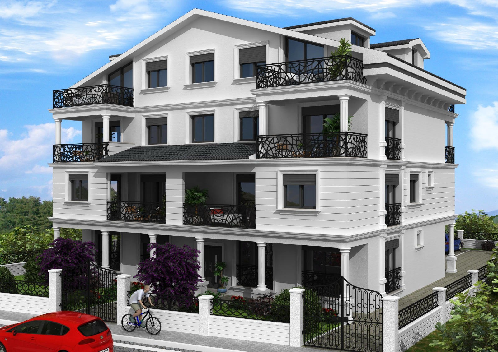 Fethiye Projesi 1 — Mimari görselleştirme — ikinci açı